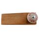 Red Embossed Crackle Ceramic Wooden Door Stopper